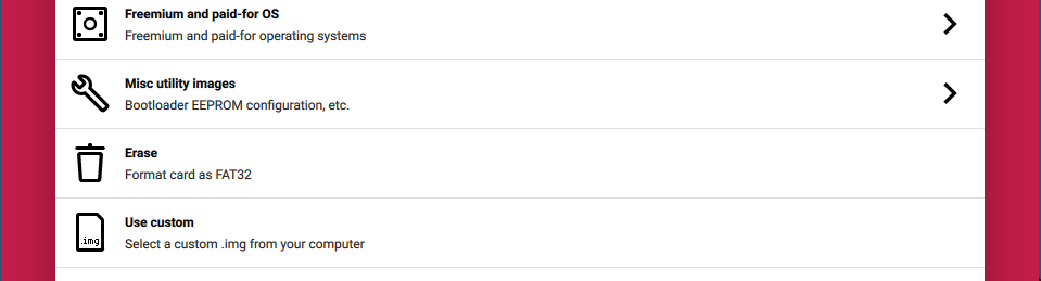 RPi Imager Custom OS